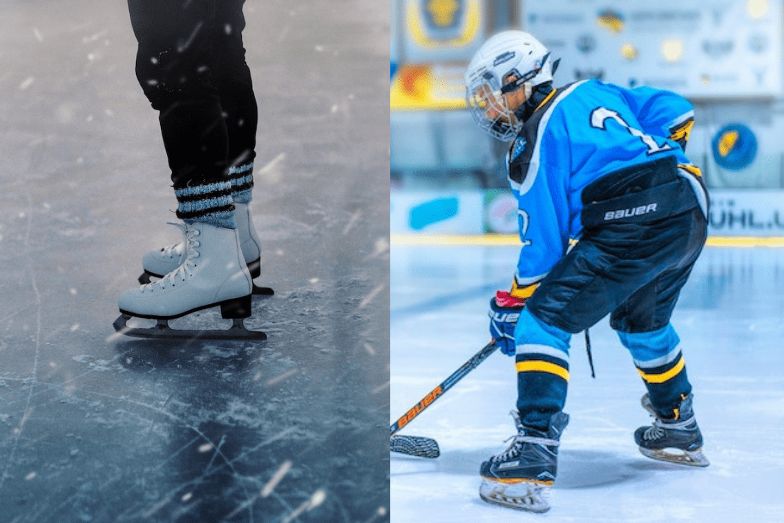 Hockey Skates vs Figure Skates Pros & Cons for Ice Skaters