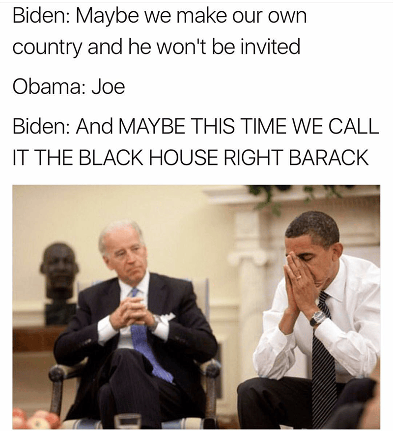 Nation Hides Sadness In Hilarious Obama And Biden Bromance Memes
