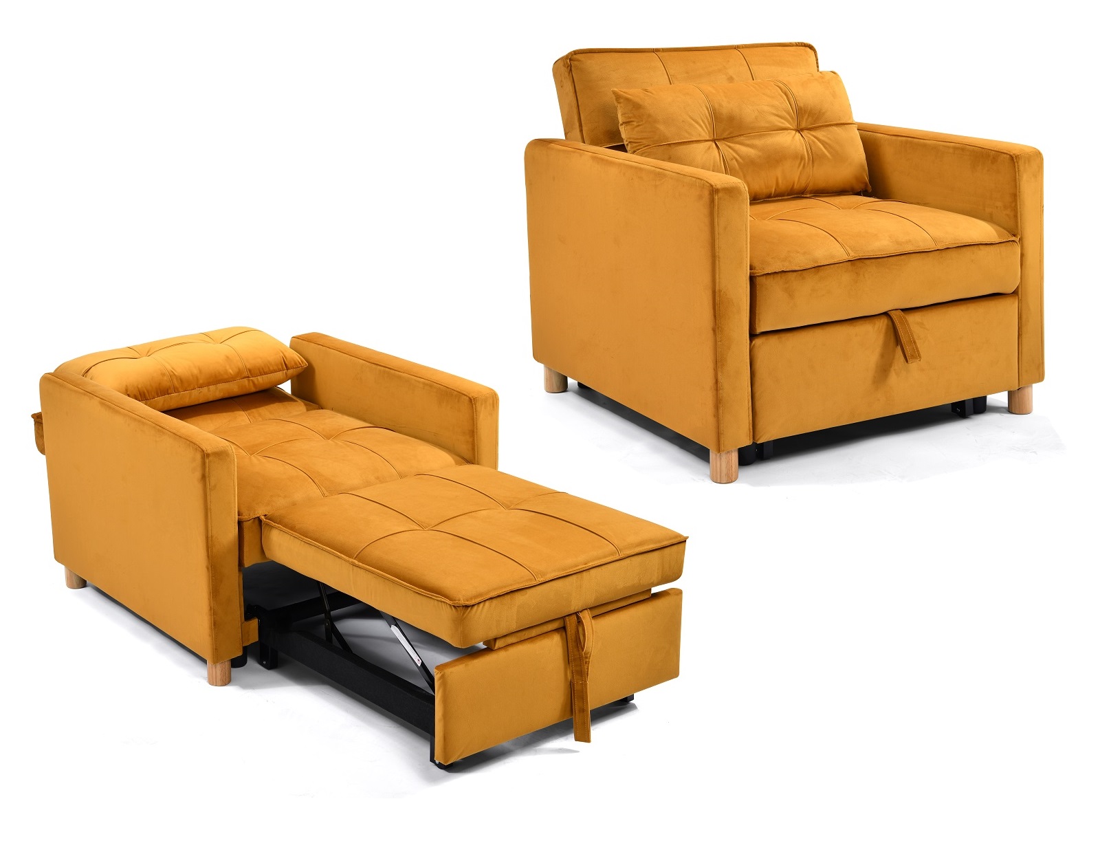 Sleeper Chair Mustard