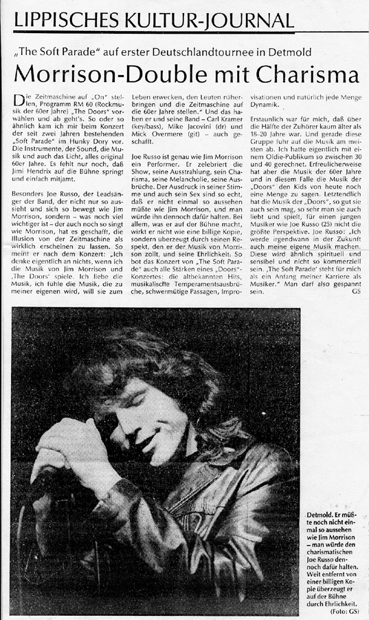 The Soft ParadeTribute to the Doors