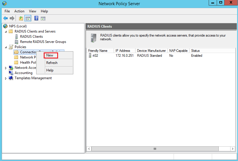 Configure a Radius server on Windows Server to authenticate Cisco VPN