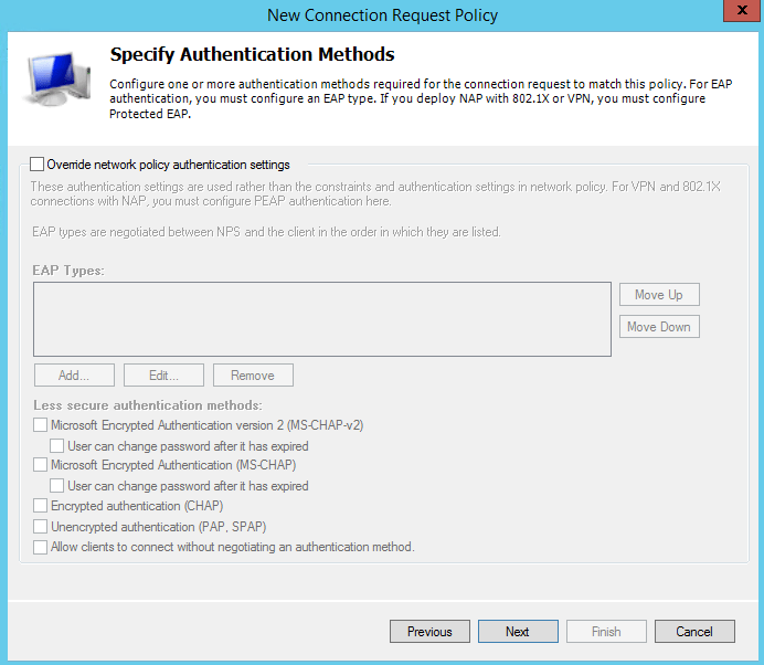 Configure a Radius server on Windows Server to authenticate Cisco VPN