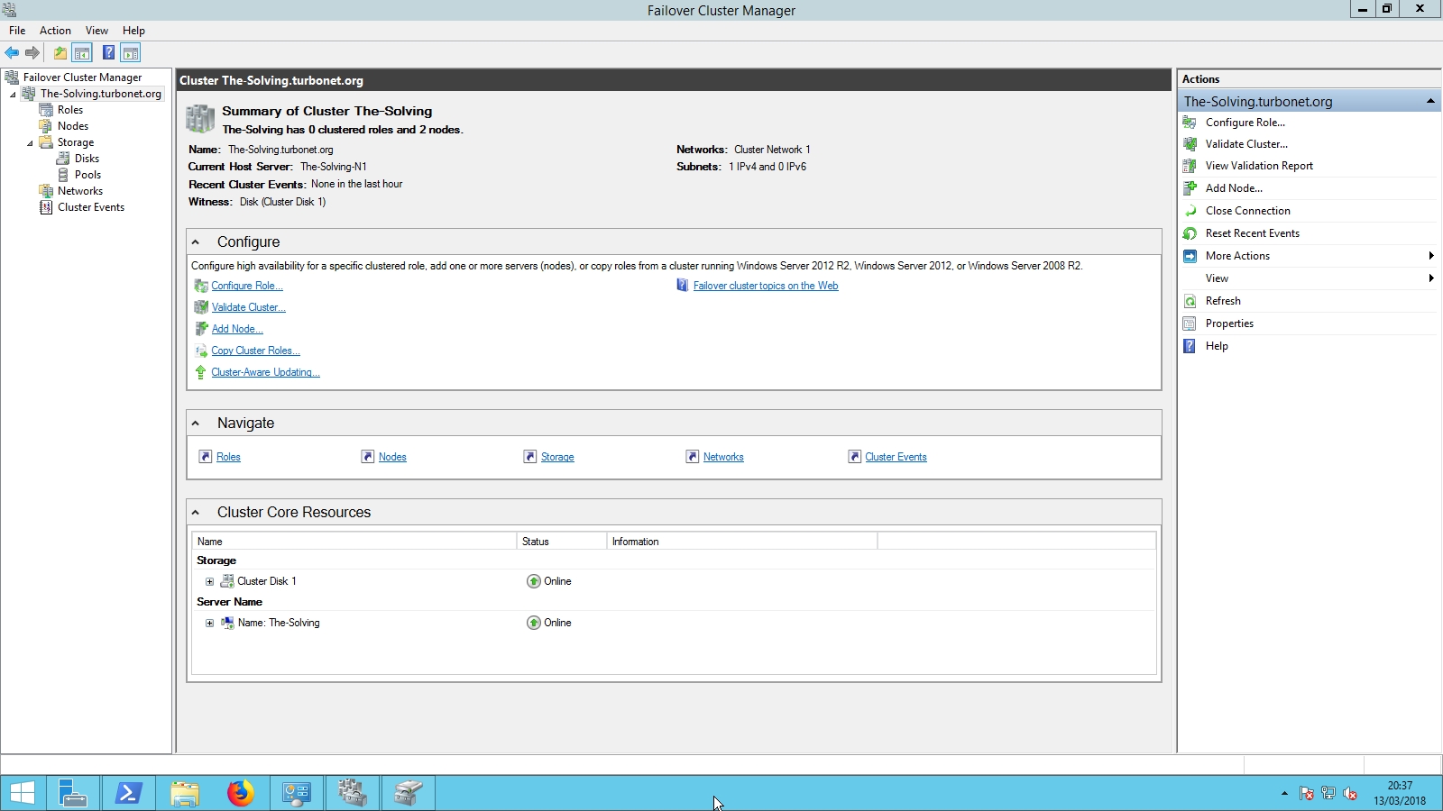 How to set up a HyperV failover cluster The Solving