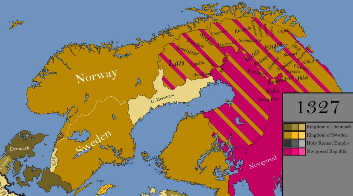 Map of the Day Every Year in the History of Scandinavia The Sounding