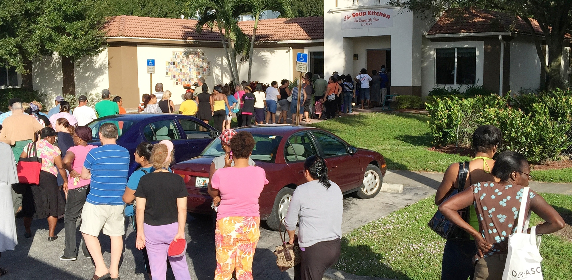 The Soup Kitchen in Boynton Beach feeding people in need.
