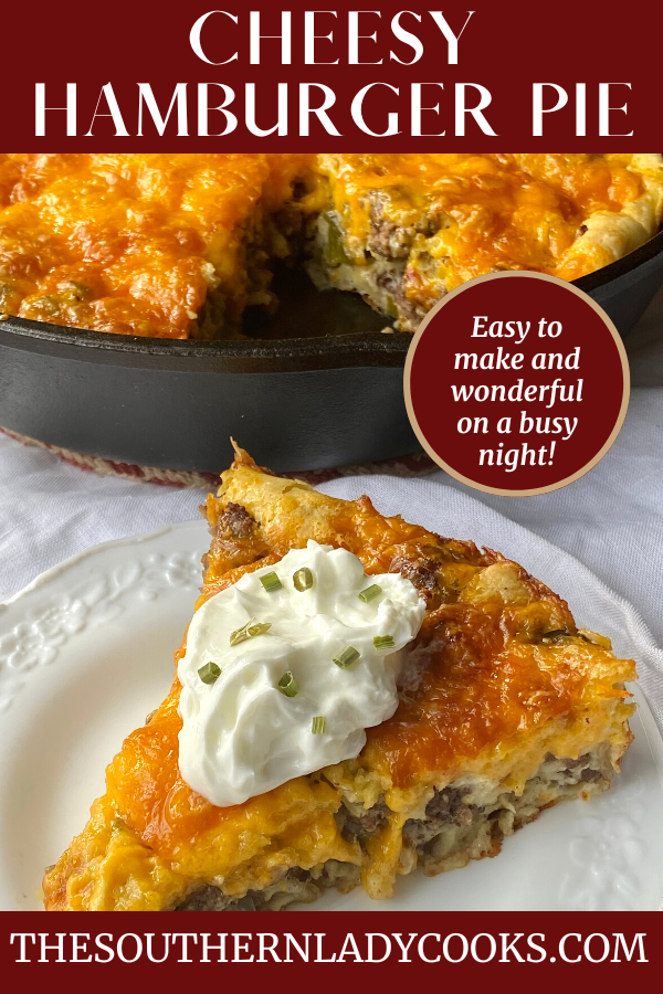 HAMBURGER PIE The Southern Lady Cooks Easy Recipe