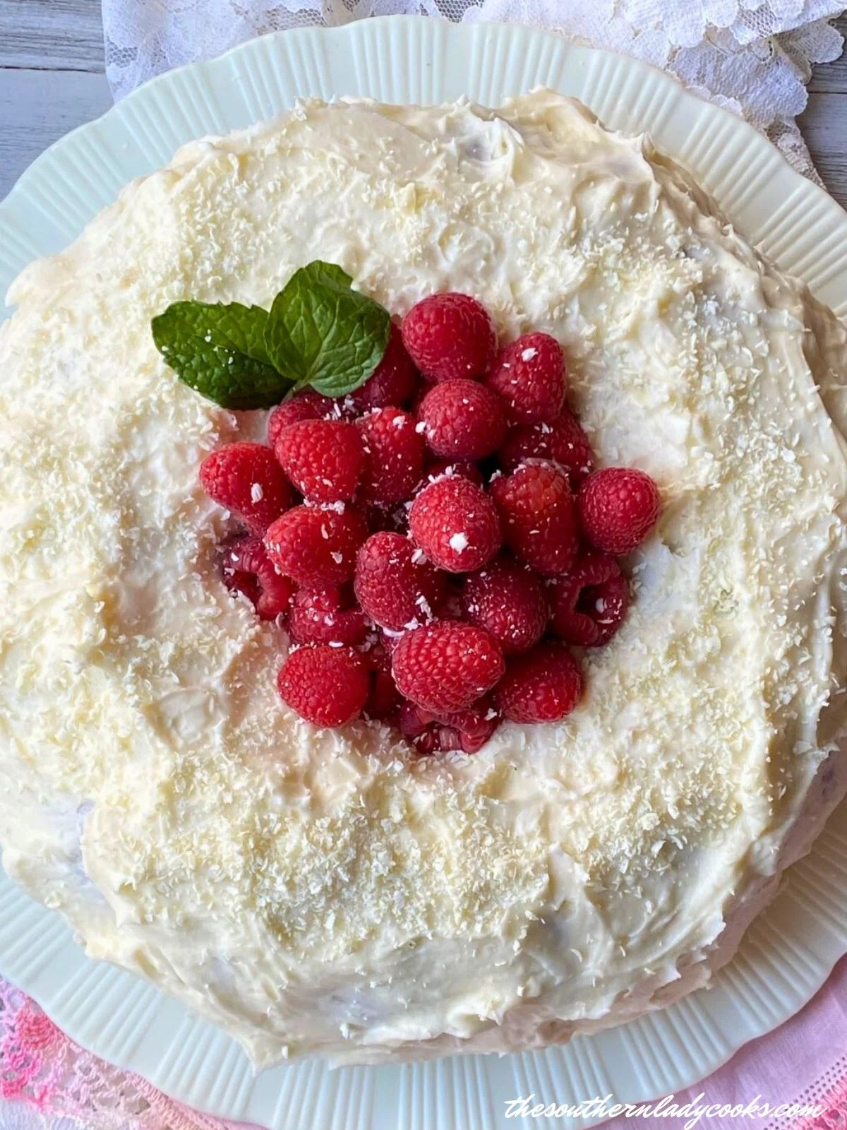 WHITE CHOCOLATE RASPBERRY CAKE The Southern Lady Cooks