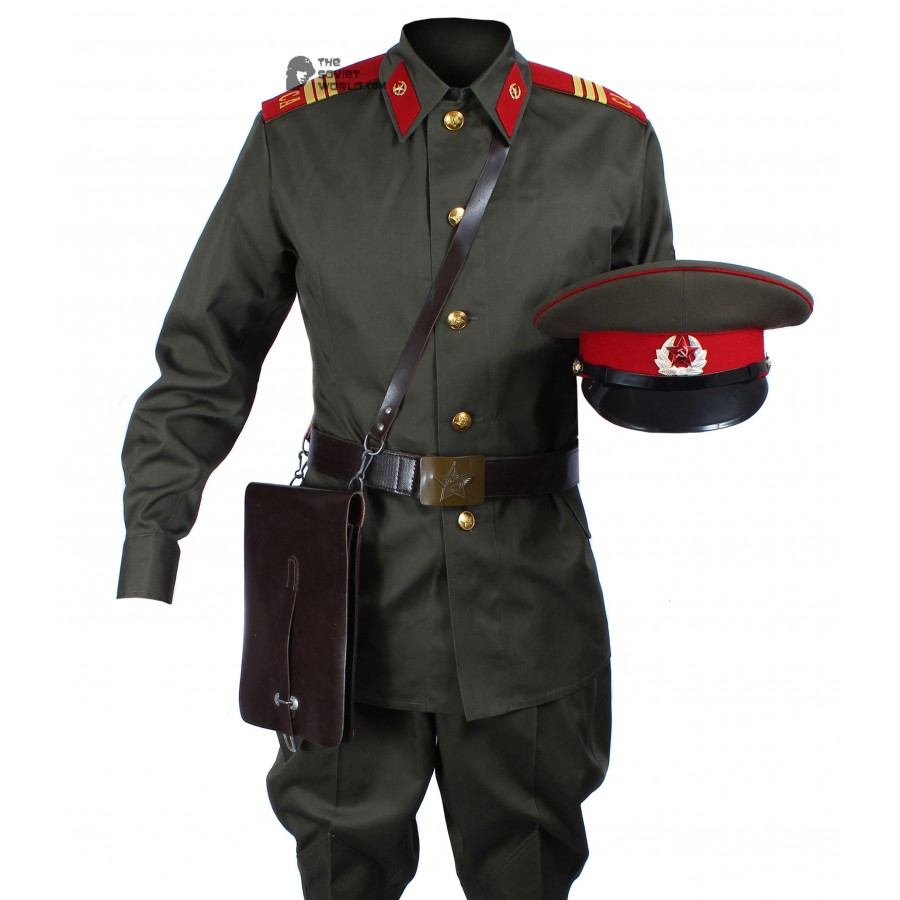 1969 Original Soviet Military Infantry Sergeant's Uniform, Vintage USSR Army Set with Hat
