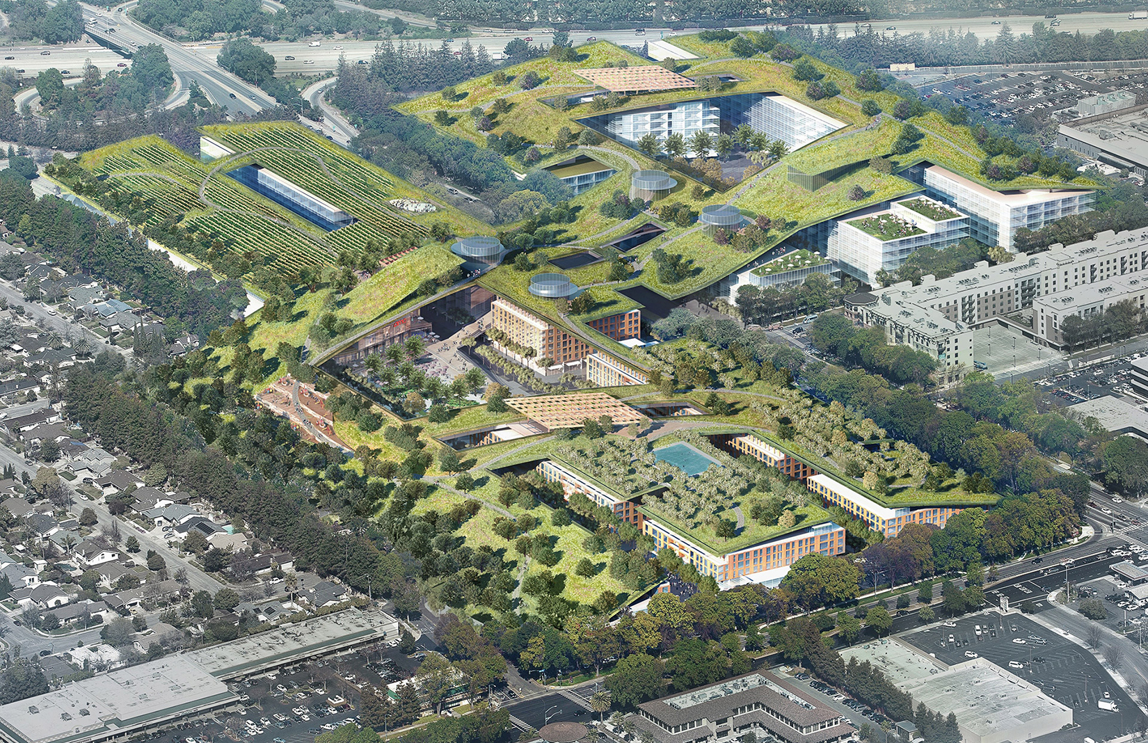 Rafael Viñoly plans world’s largest rooftop park for Silicon Valley