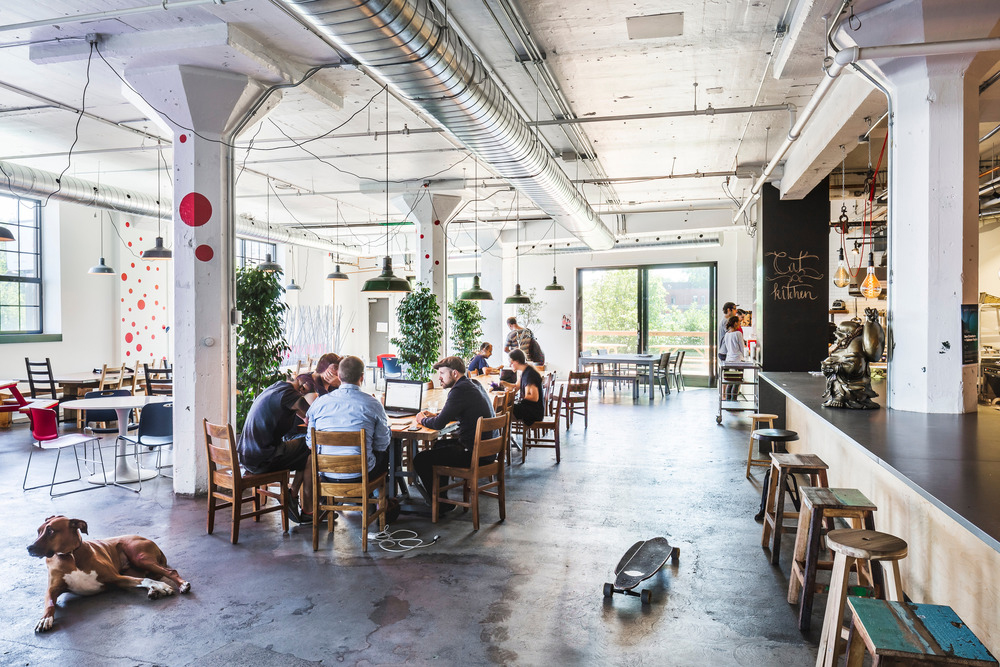 MU Architecture turns a Montreal warehouse into an HQ for Moment Factory