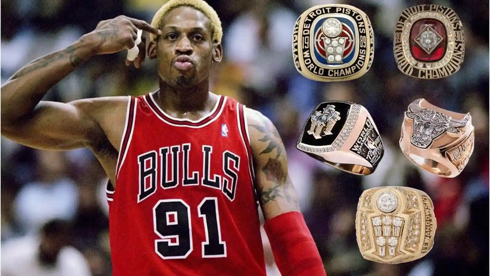Dennis Rodman Rings How many NBA Championships did Dennis Rodman win?