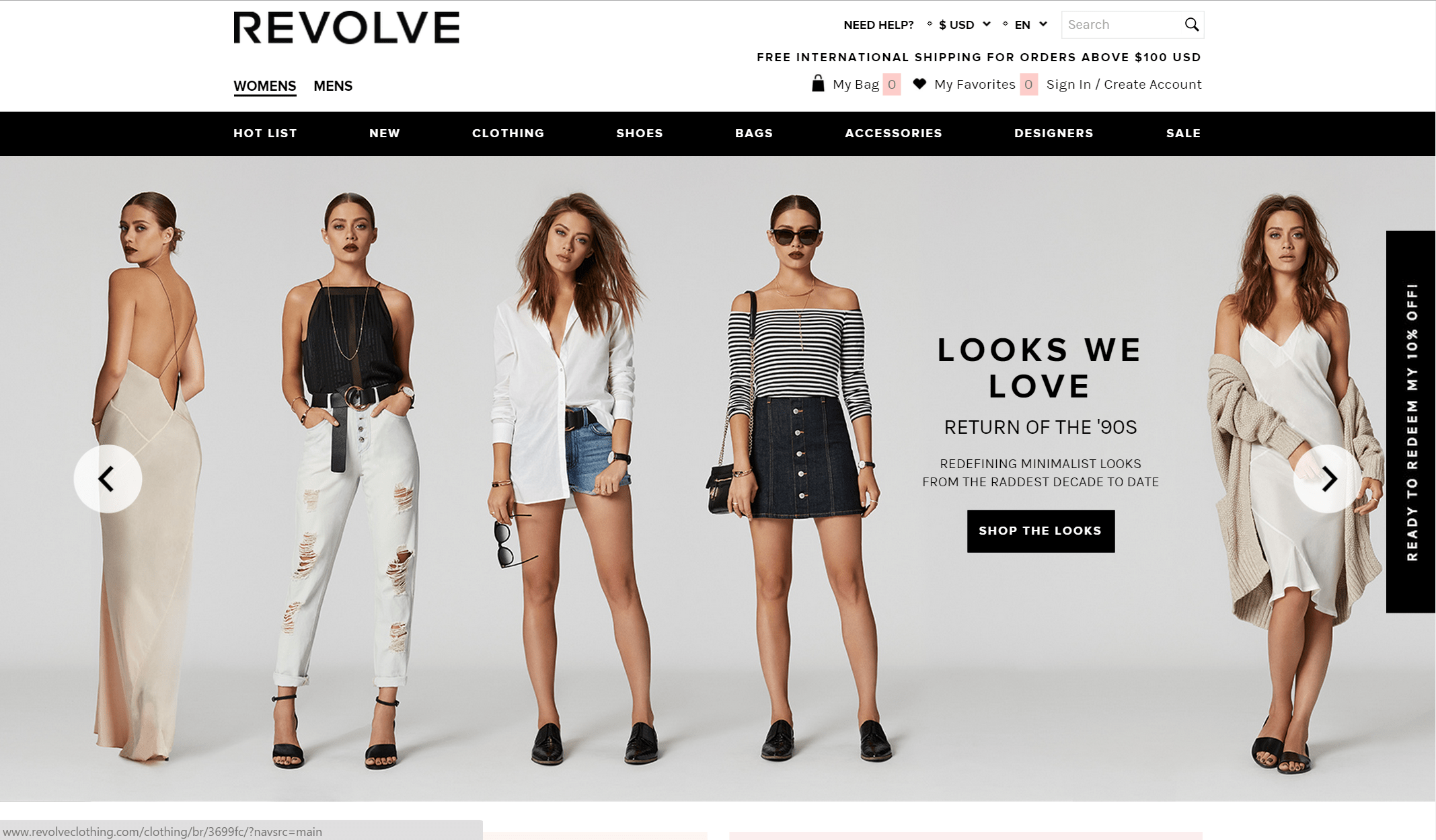 Revolve Clothing The Spotist