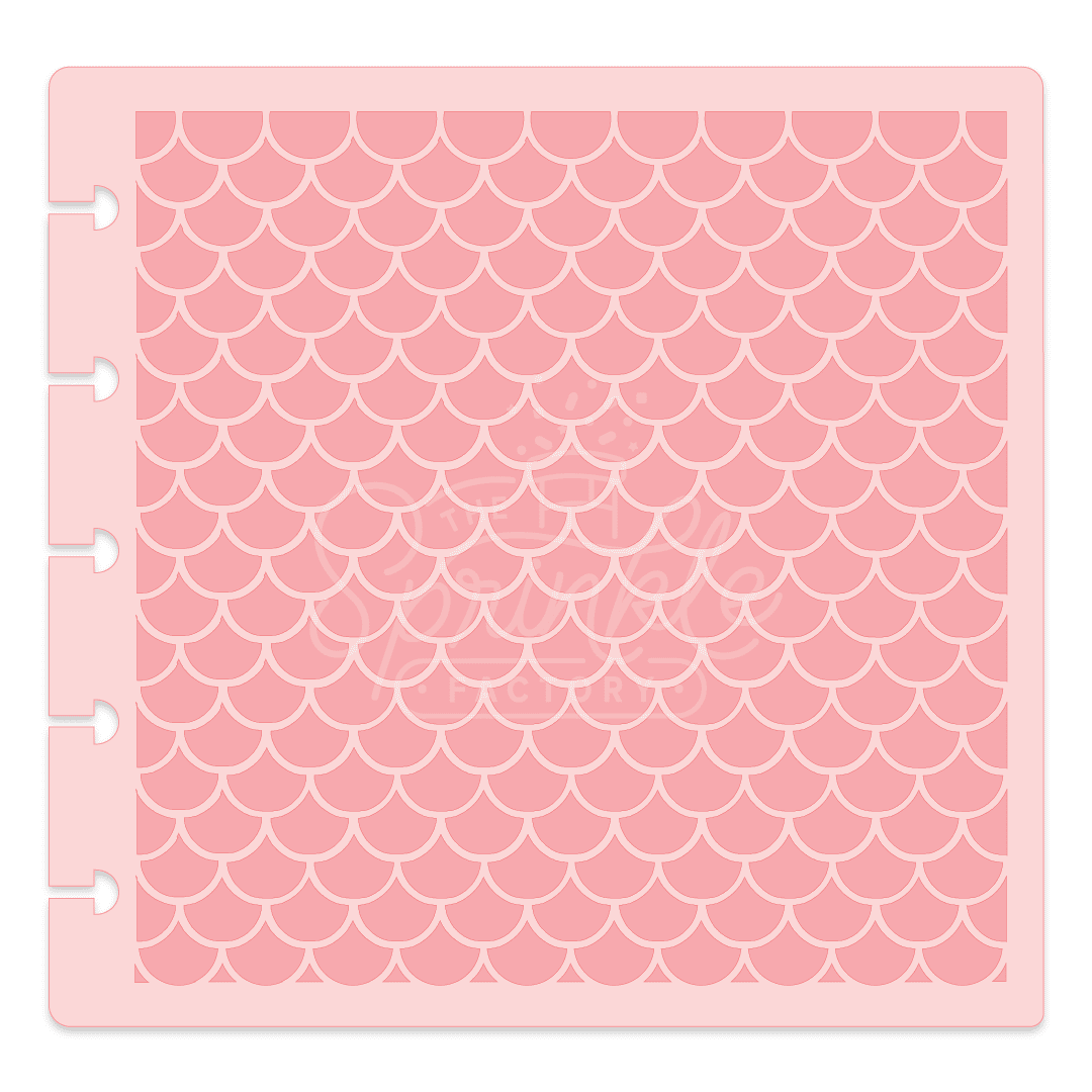 Mermaid Scales Stencil The Sprinkle Factory