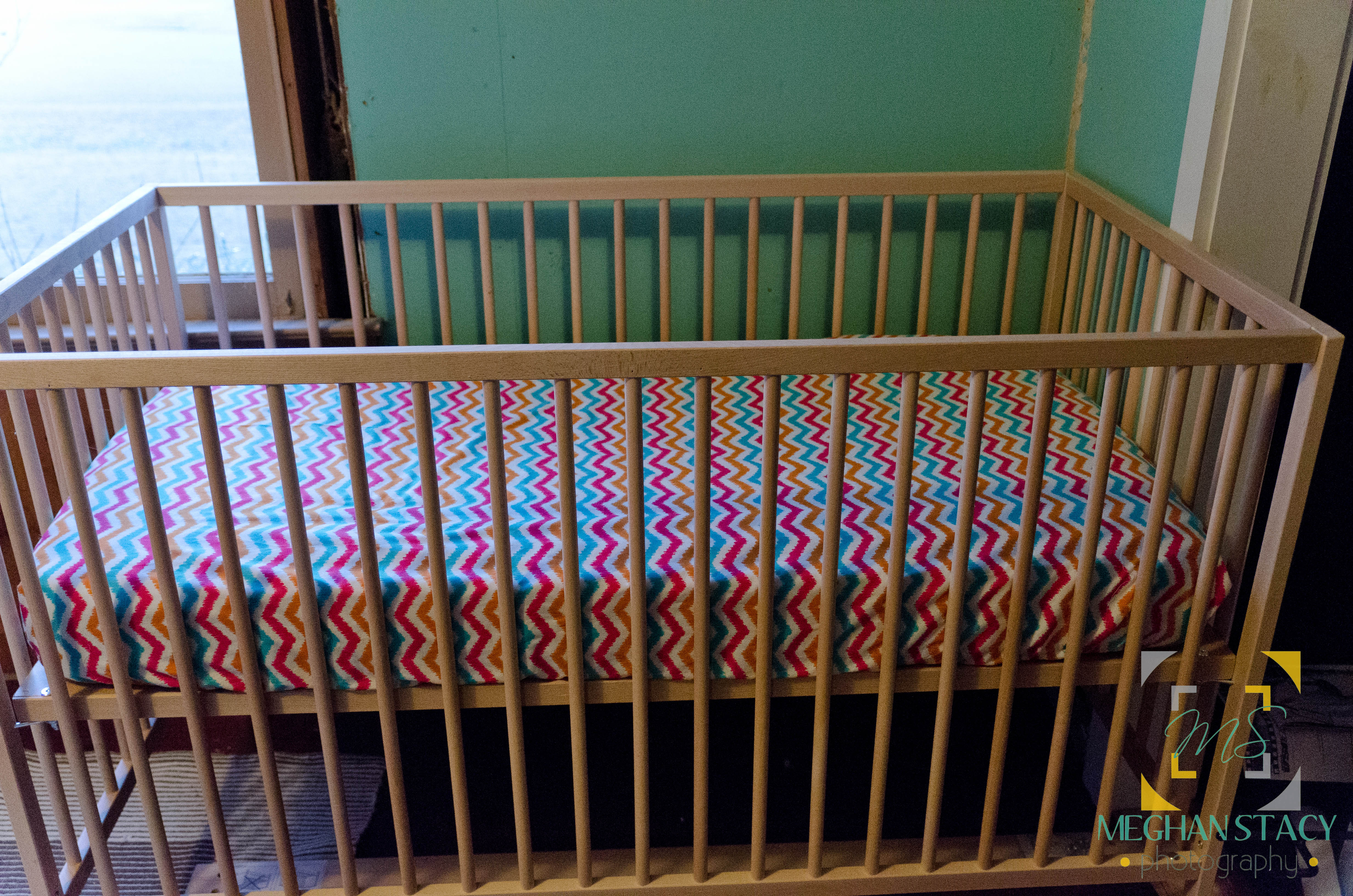 Chevron Crib Sheet DIY The Stacy Chronicles