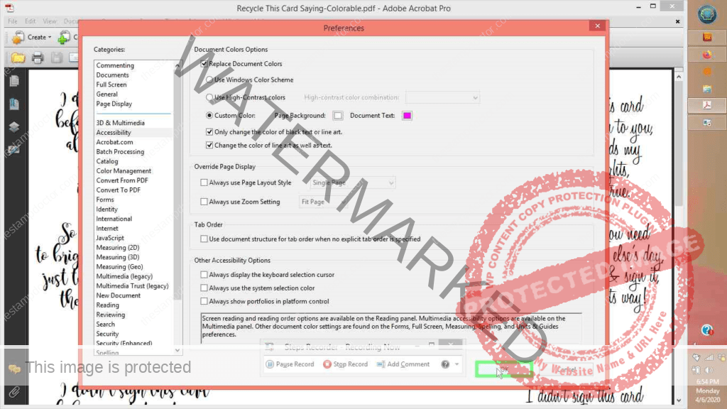 Change Color in a PDF Document The Stamp Doctor