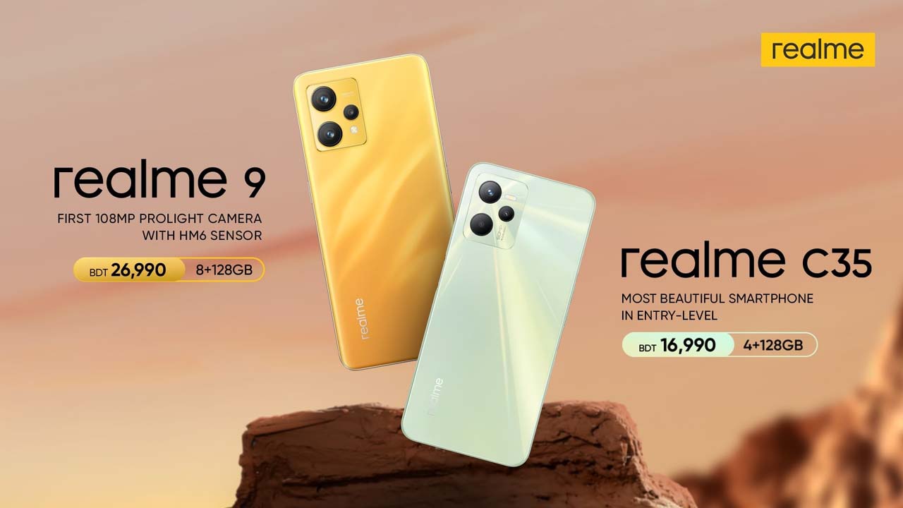 realme 9 4G with the latest 108MP camera and design king realme C35