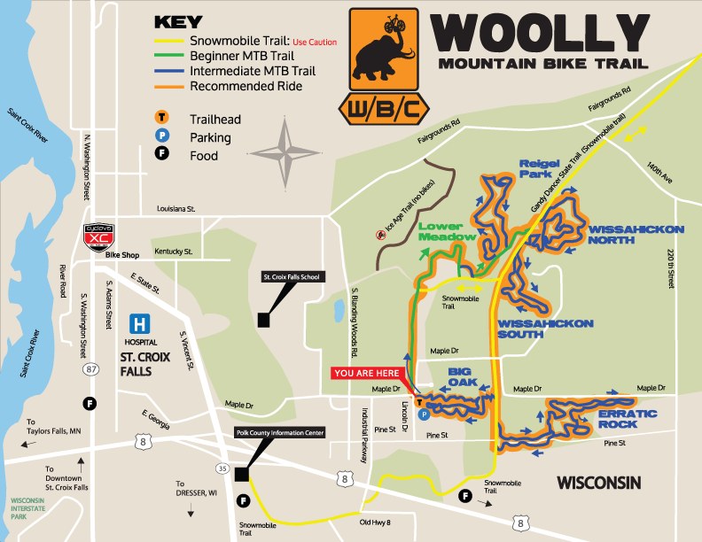 Taylors Falls Hiking Map Daryn Goldarina