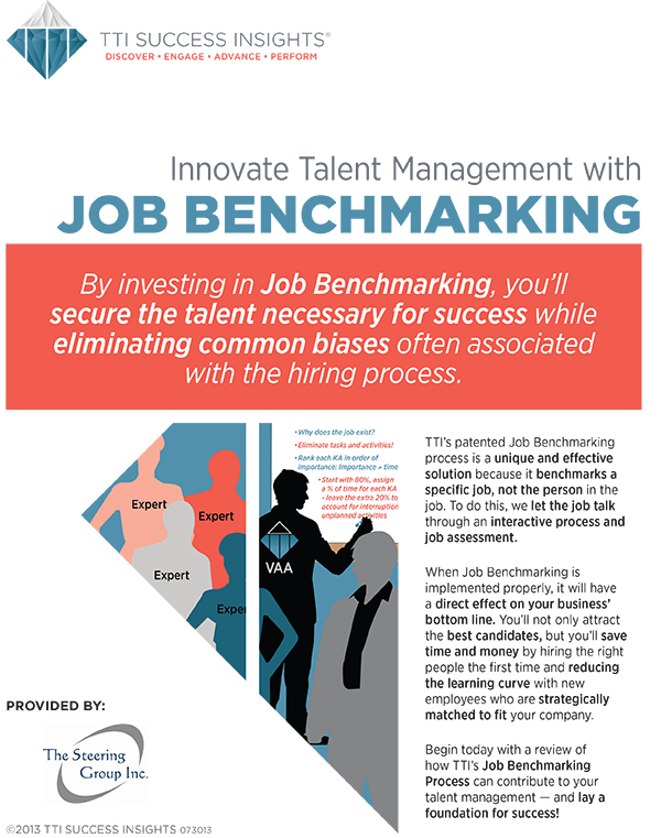 Job Benchmarking The Steering Group