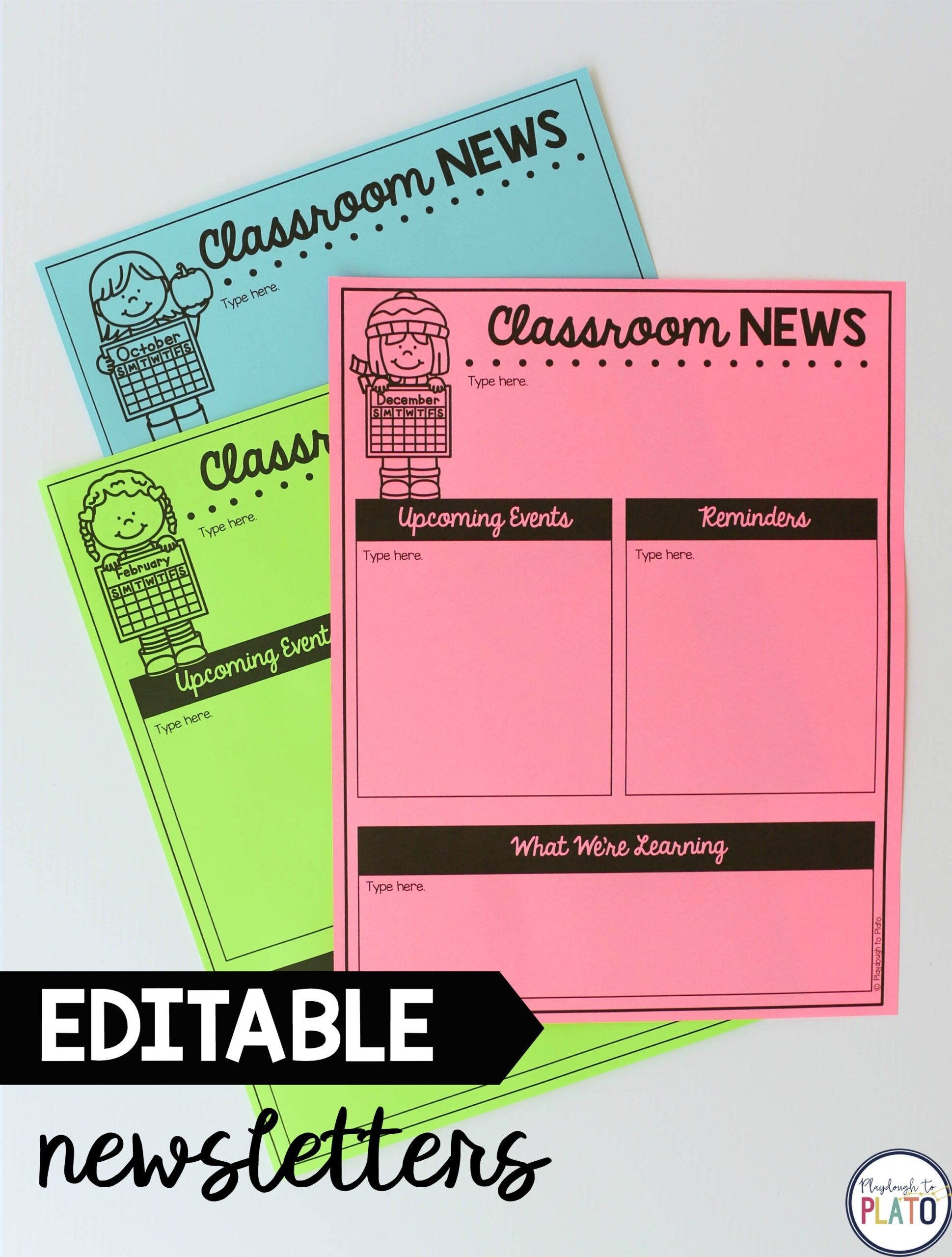 Editable Newsletter Templates The Stem Laboratory