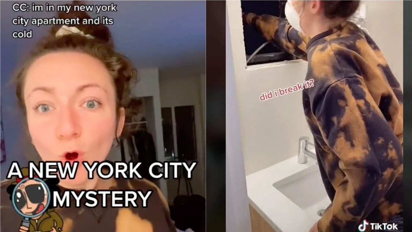 (Video) Woman Discovered A Hidden Apartment Behind Her Bathroom Mirror