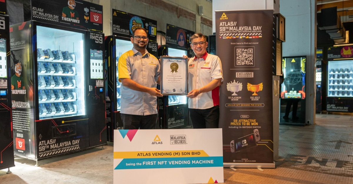 ATLAS Vending Crowned ‘First NFT Vending Machine’ By The Malaysia Book