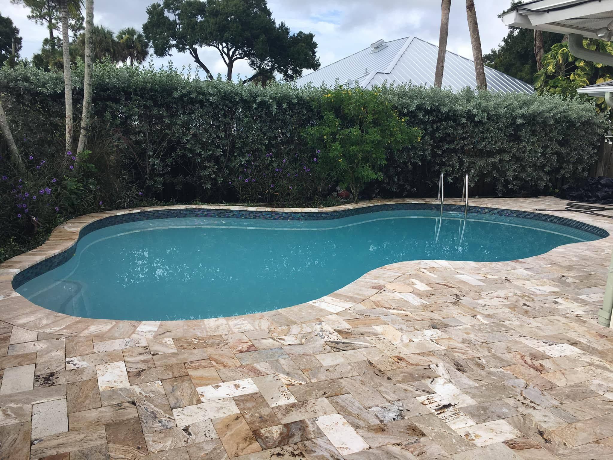 travertine pool deck The Stone Quarry of Jupiter