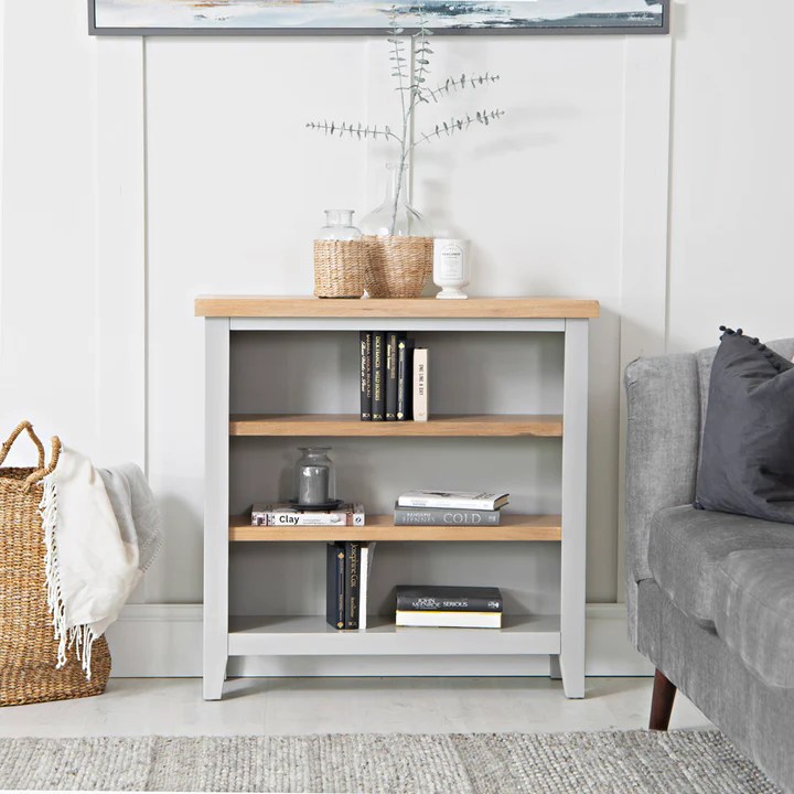 Coast Small Wide Bookcase Grey The Store Interiors