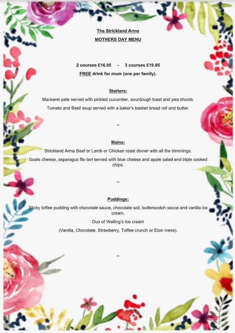 Thestricklandarms Superb dining in a traditional English pub on the