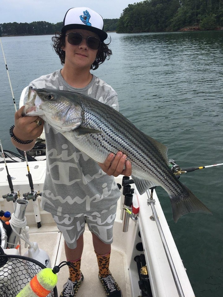 July 2019 Lake Lanier Striper Fishing Report The Striper Experience