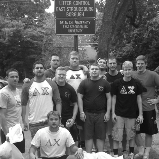 Delta Chi puts the “Green” in North and South Green Street