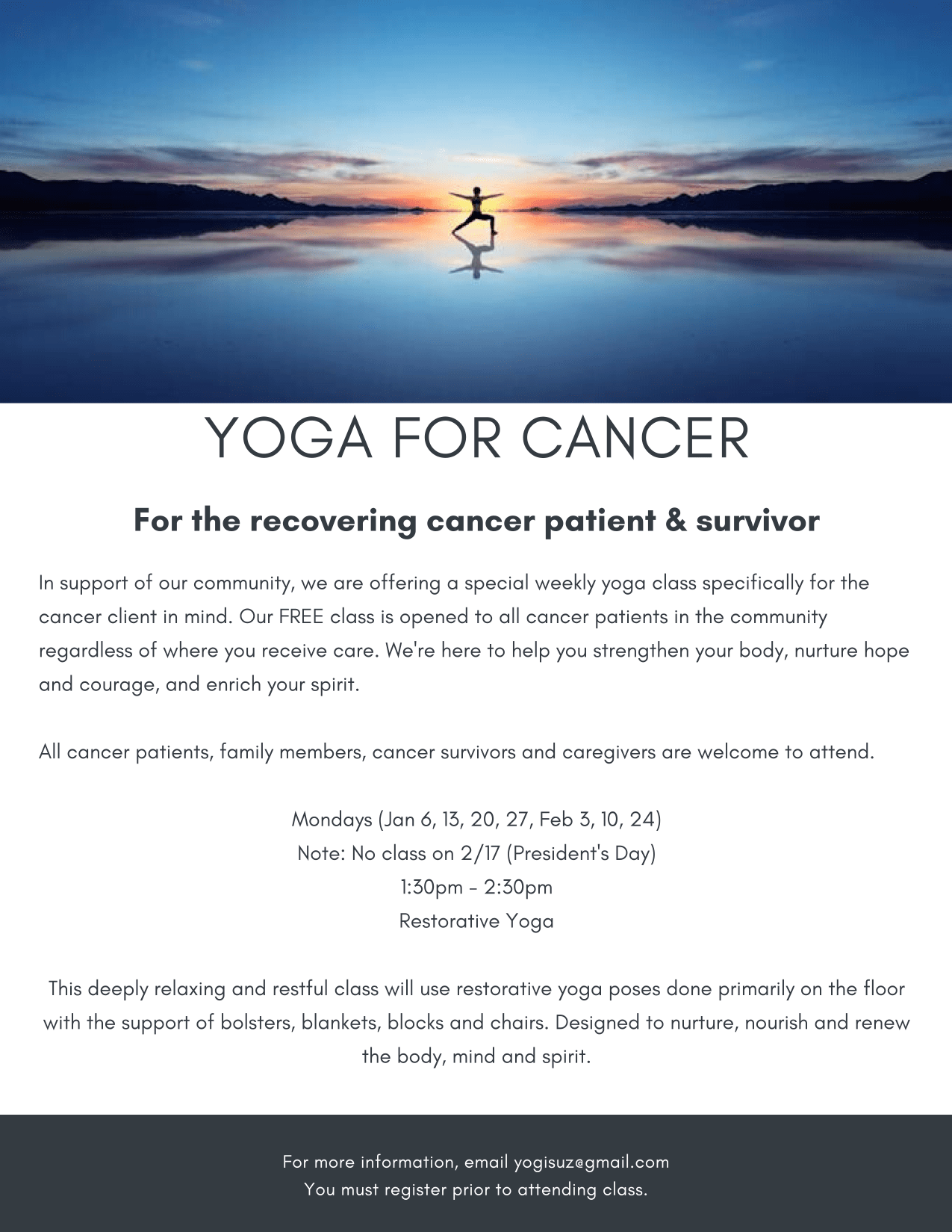 Yoga for Cancer The Studio Reno