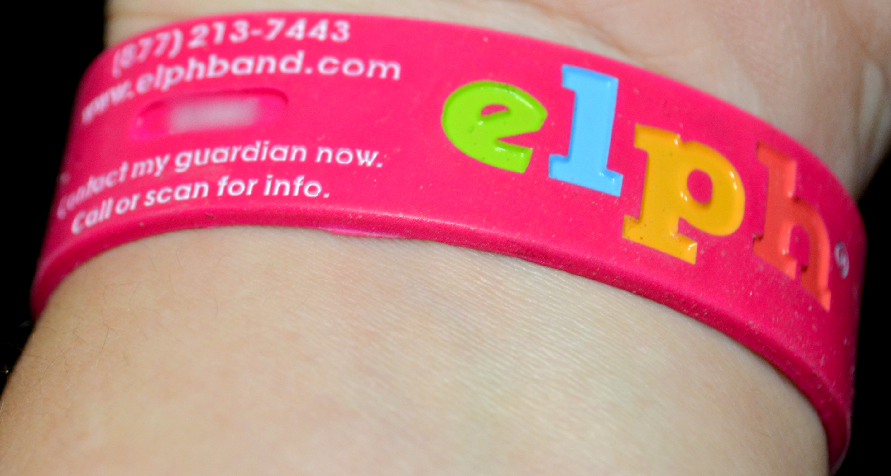 ELPH Safety ID Band for Kids/Teens Fashionable Peace of Mind