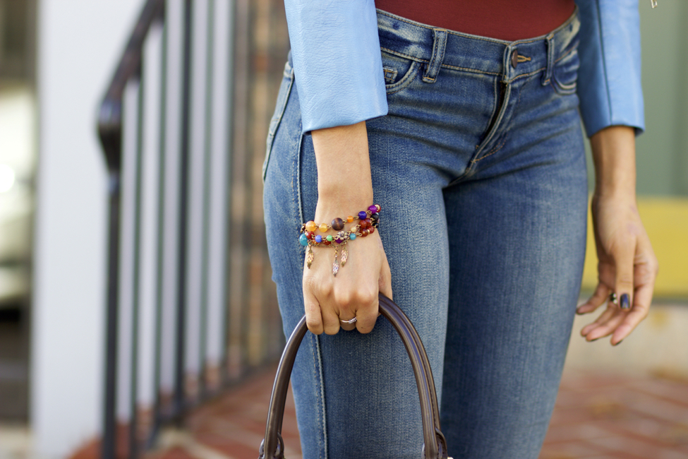 How to Wear Light Blue in the Fall The Style Contour