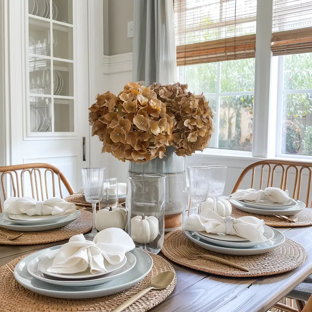Blue Fall Decor 47 Blue Fall Dining Table Decor Ideas That Will Leave