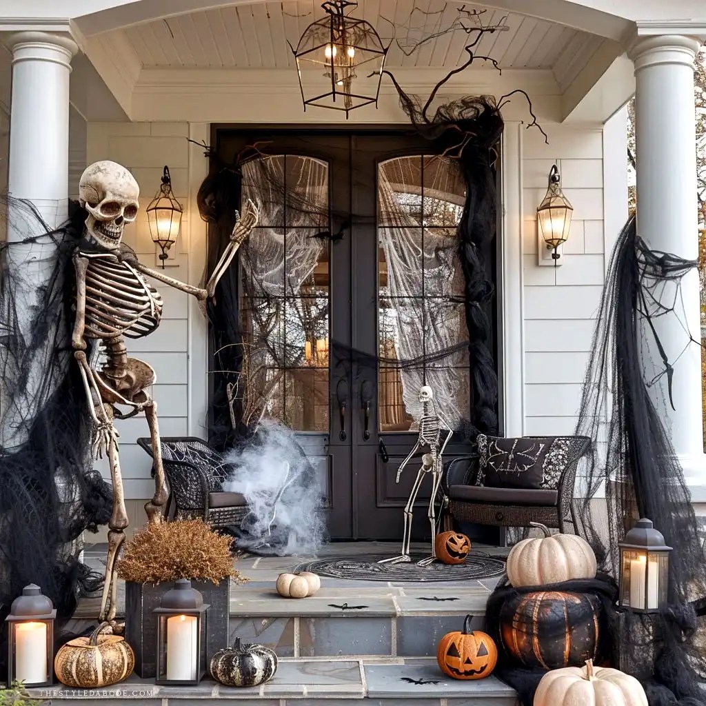 Halloween Porch Decor 39 Halloween Porch Decorations Ideas