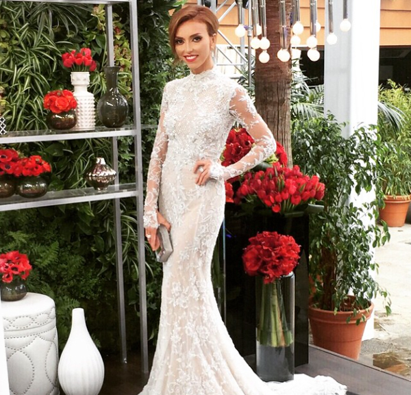 Giuliana Rancic Wedding Dress Monique Lhuillier