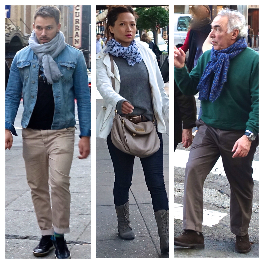 How to Wear a Thick Winter Scarf