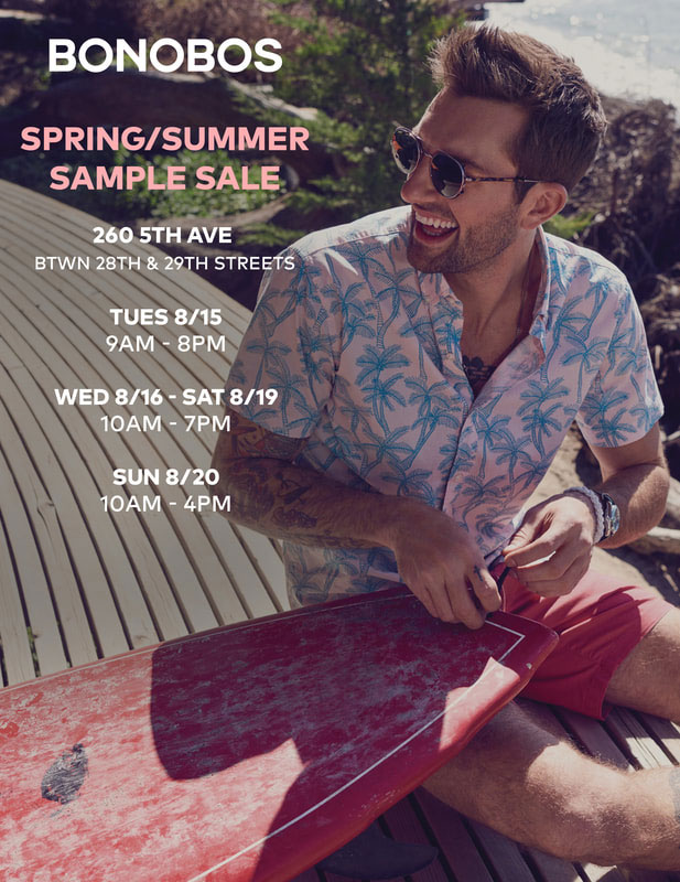 Bonobos Spring/Summer Clothing New York Sample Sale