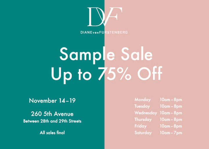 DVF Clothing & Accessories Sample Sale