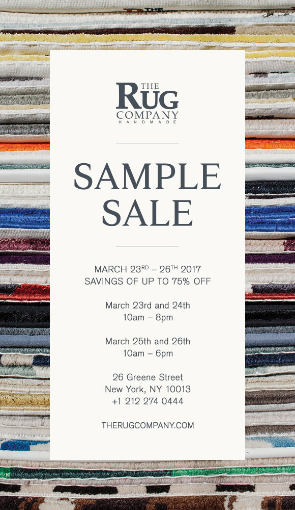 The Rug Company Home New York Sample Sale