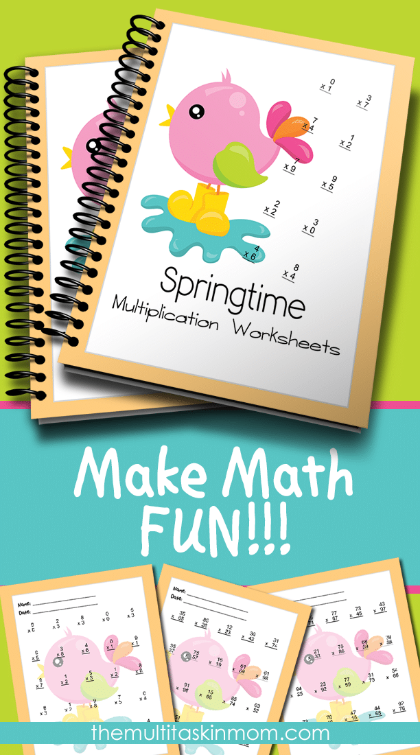 Springtime Multiplication Worksheets Help Make Math Fun The Successful Homeschool
