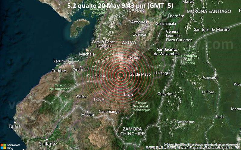 5.2-magnitude earthquake strikes Ecuador - The Sudan Times