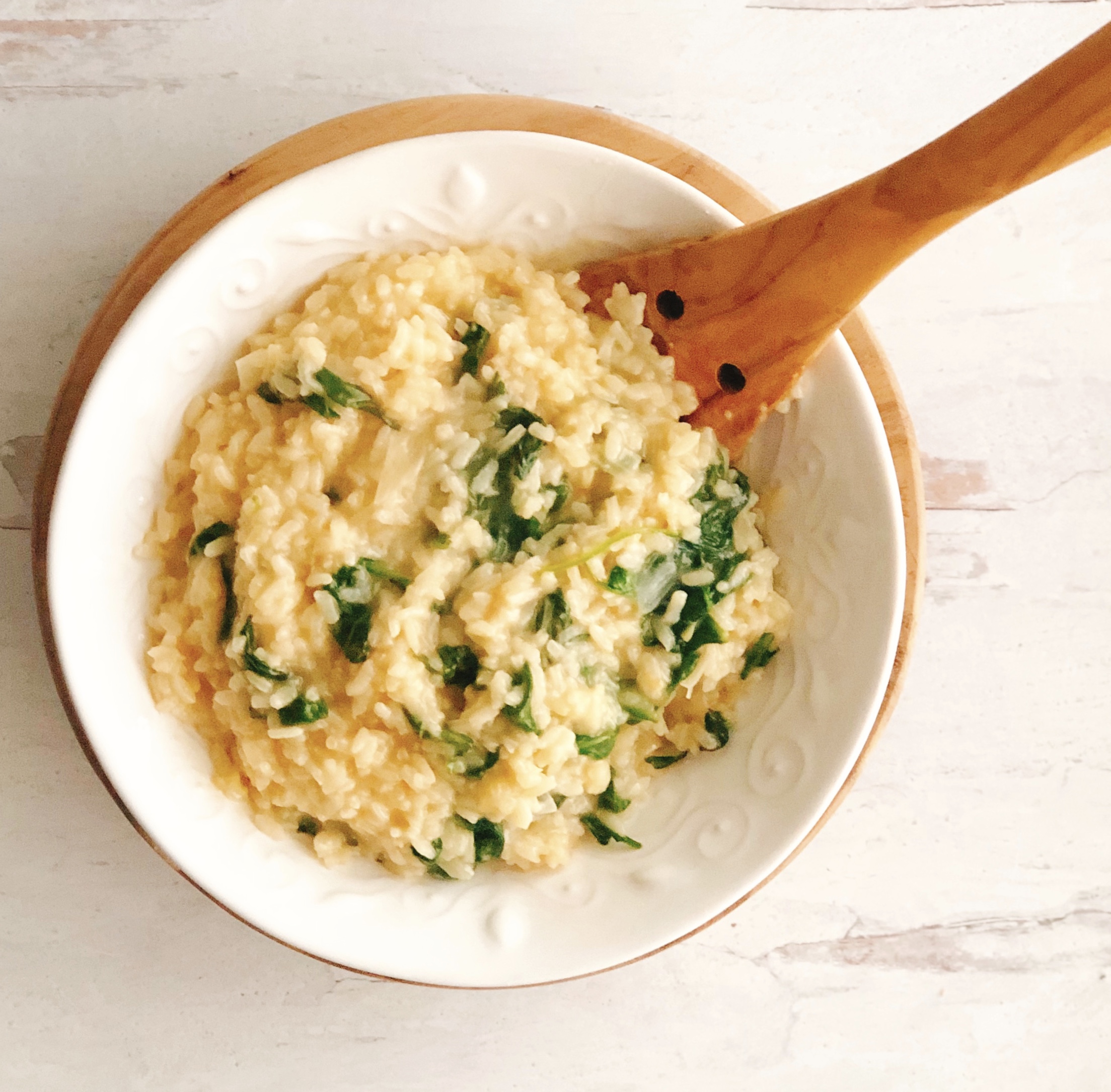 Spinach Risotto The Sweet Cucina