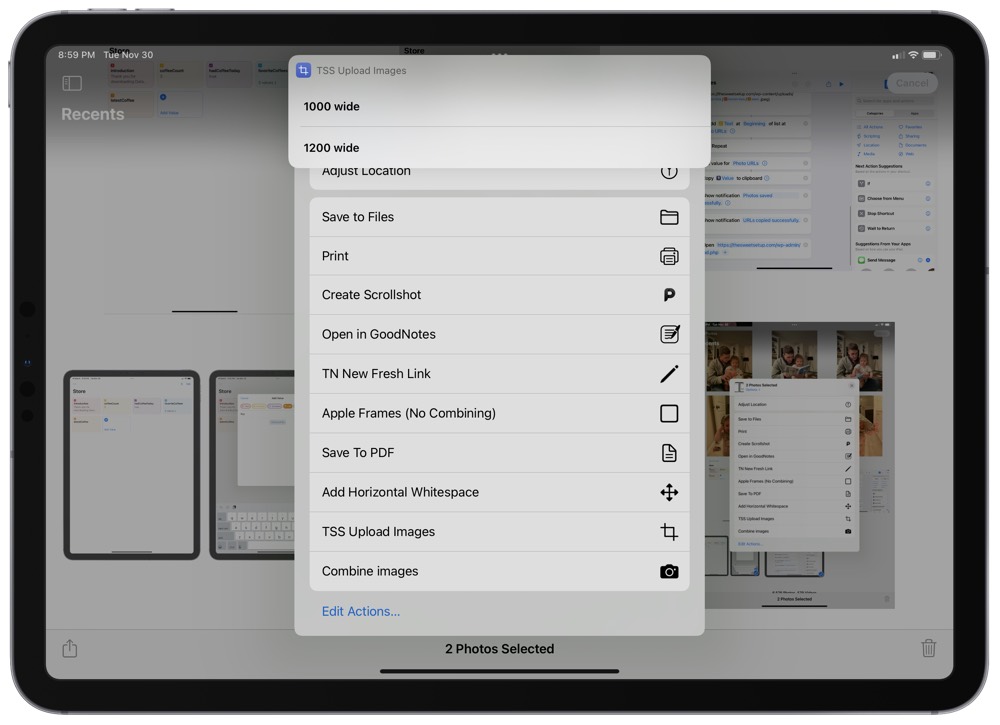 How I Use Data Jar to Resize and Upload Images to the  via Shortcuts
