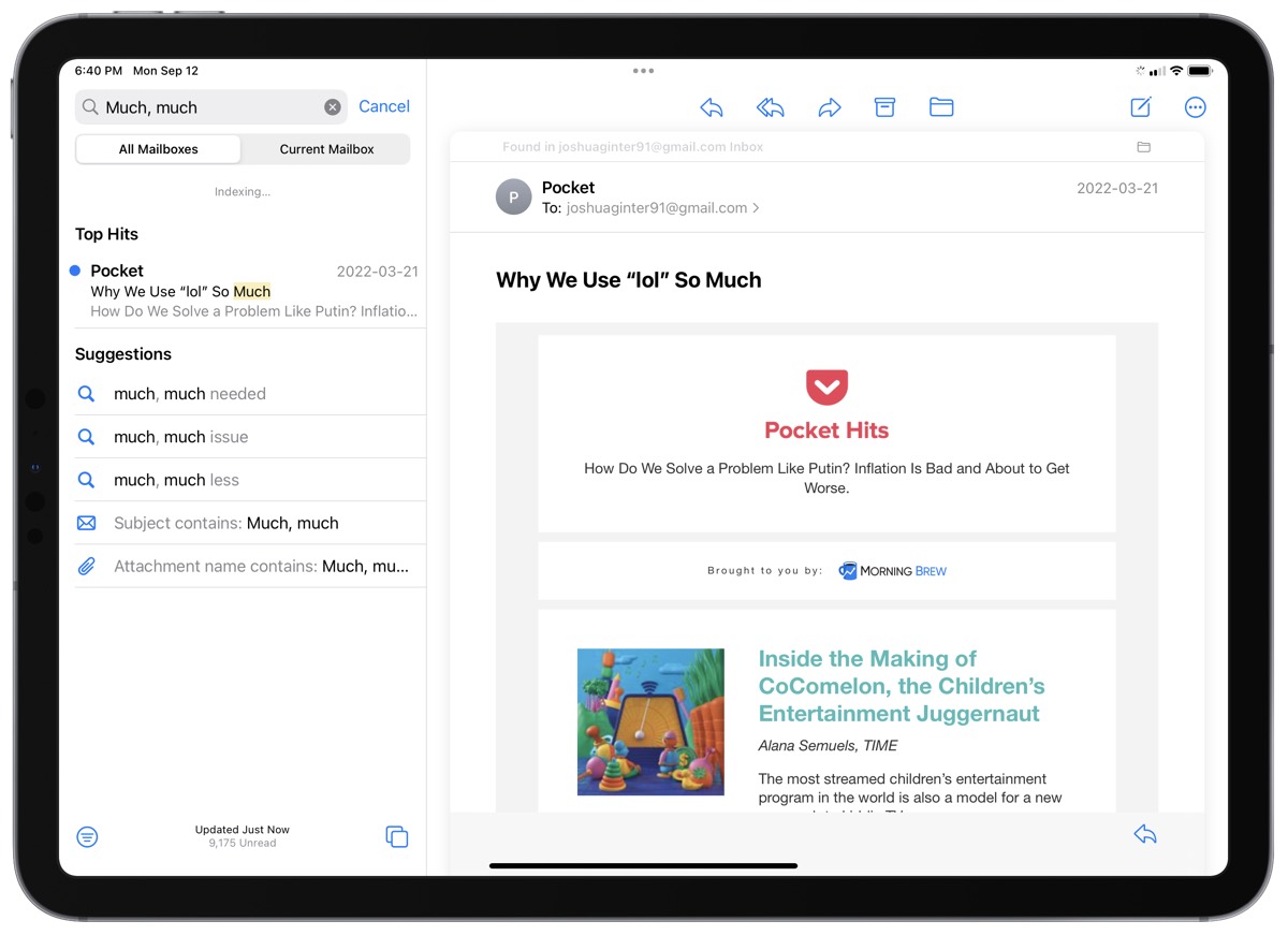 A First Look at Mail in iOS 16 The Sweet Setup