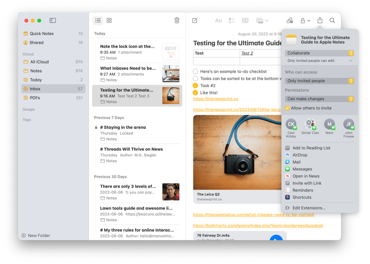 The Ultimate Guide to Apple Notes The Sweet Setup