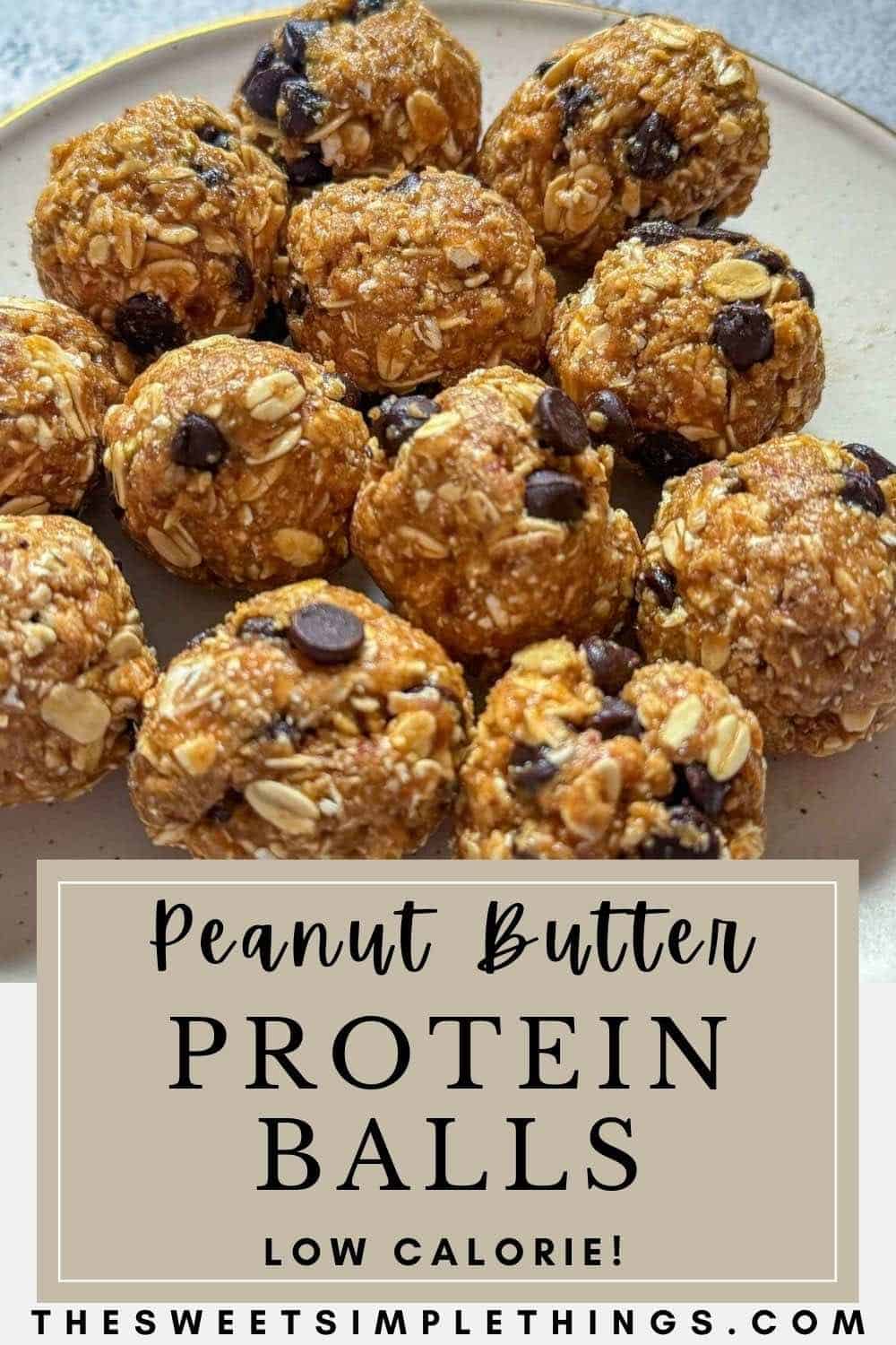 Easy Peanut Butter Low Calorie Protein Ball Recipe The Sweet, Simple