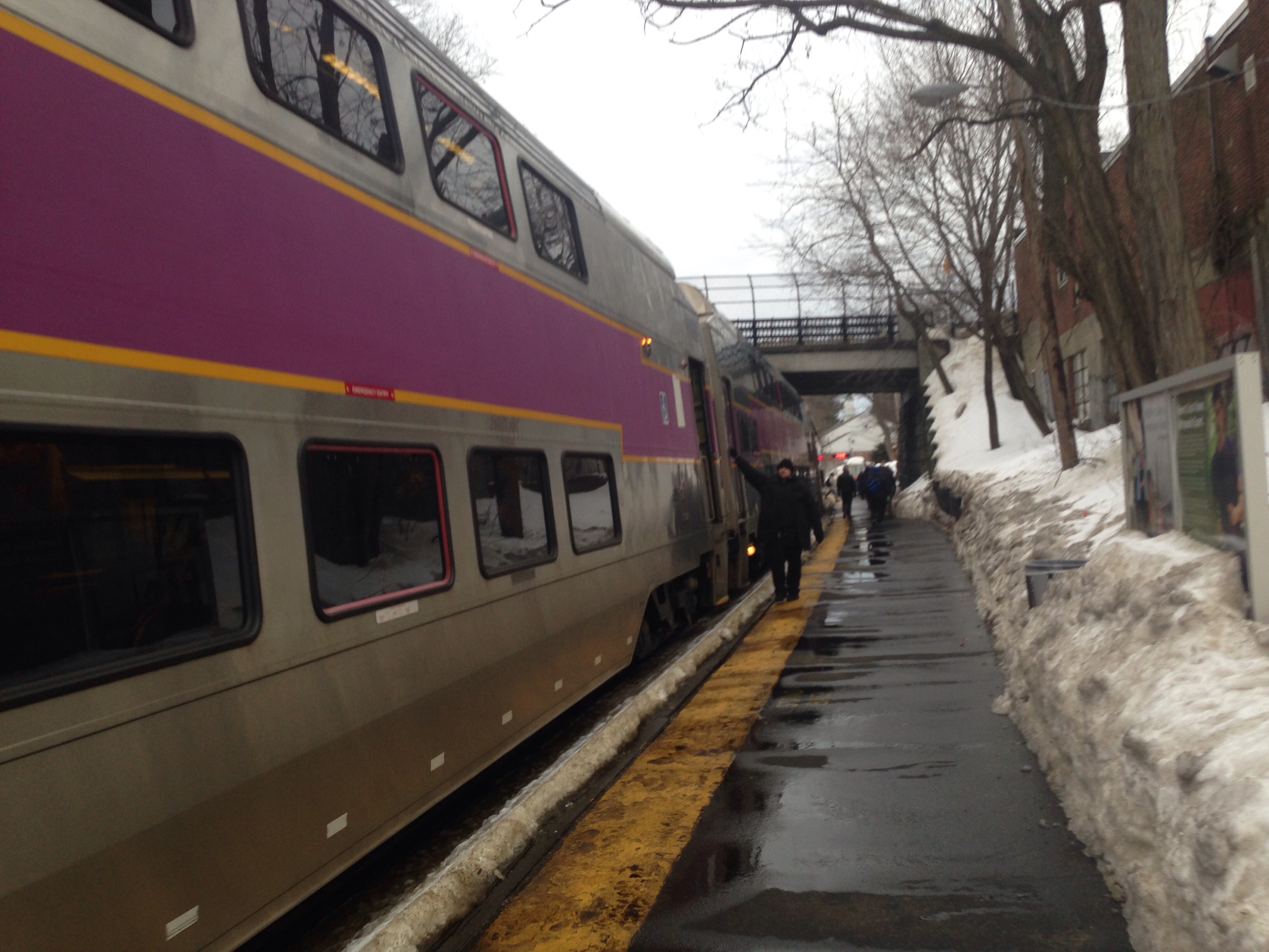mbta commuter rail train march 2015 wellesley square