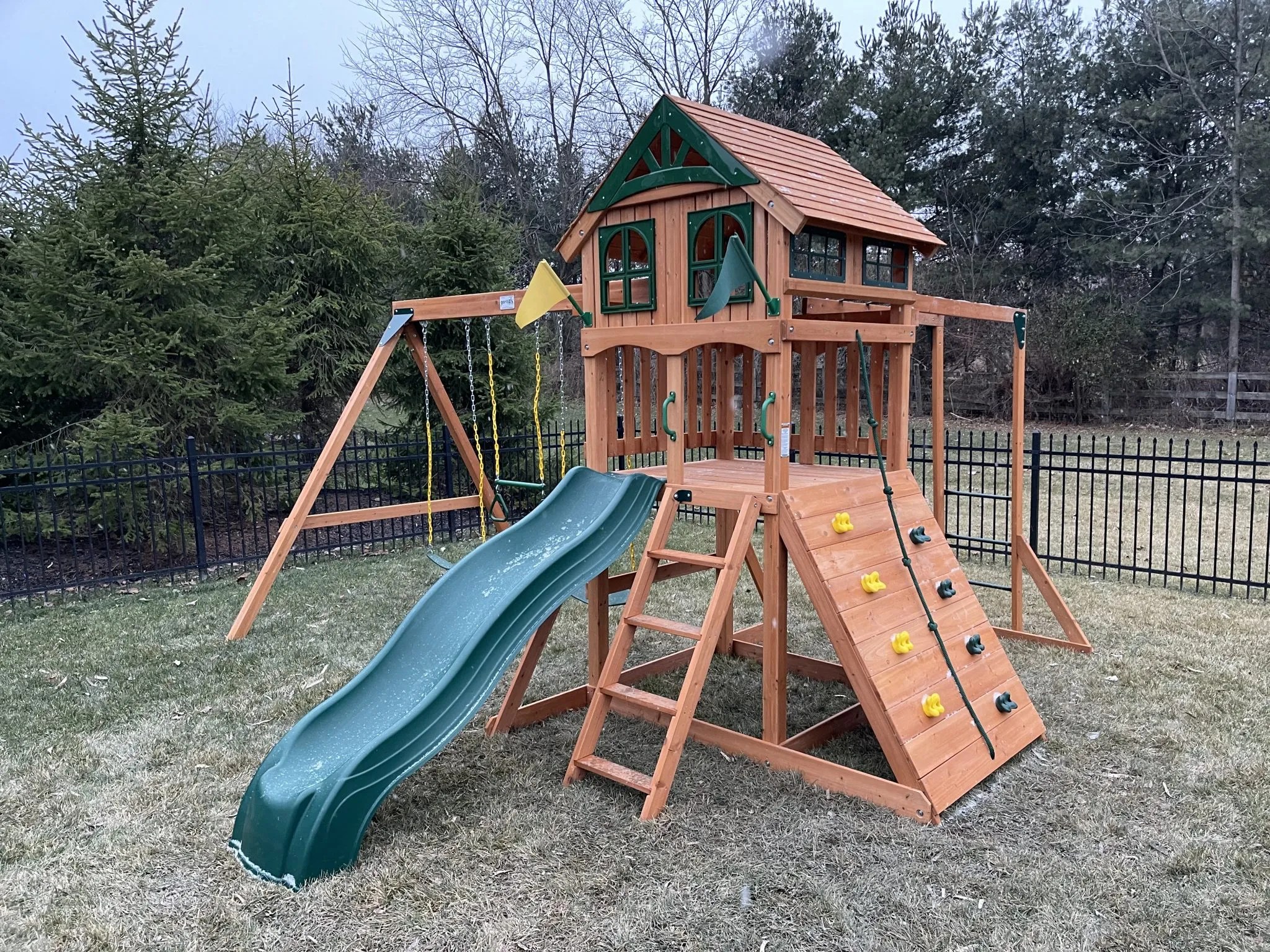 Gorilla Avalon with Wood Roof The Swingset Guy