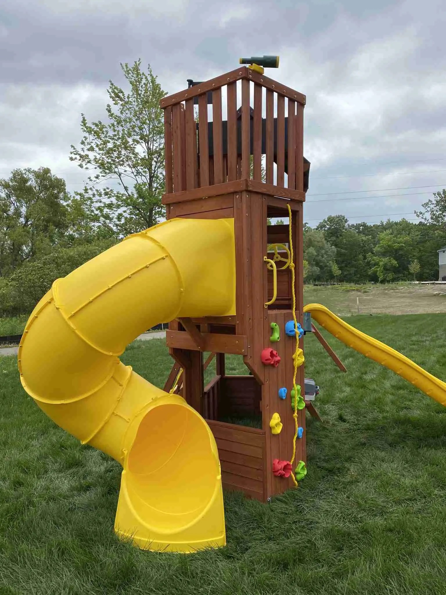 Lookout Extreme Tube slide The Swingset Guy